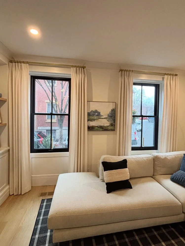 Designer fabric drapery — Designs In Blinds & Drapes, Greater Boston